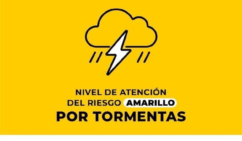 Alerta amarilla por tormentas este domingo en La Plata