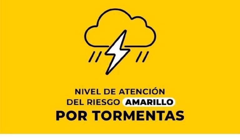 Alerta amarilla por tormentas este domingo en La Plata