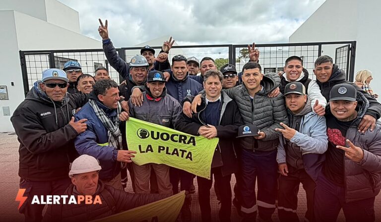 La Juventud de Trabajadores Unidos–UOCRA estuvo con Kicillof en la entrega de 175 viviendas en Melchor Romero