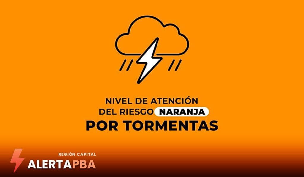 Alerta naranja por tormentas en La Plata: se esperan vientos de hasta 60 km/h