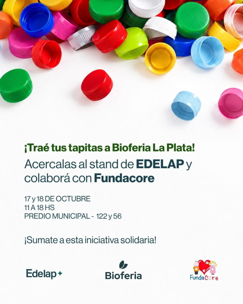 EDELAP se suma a Bioferia La Plata con actividades para toda la familia y una colecta solidaria de tapitas - Dia...