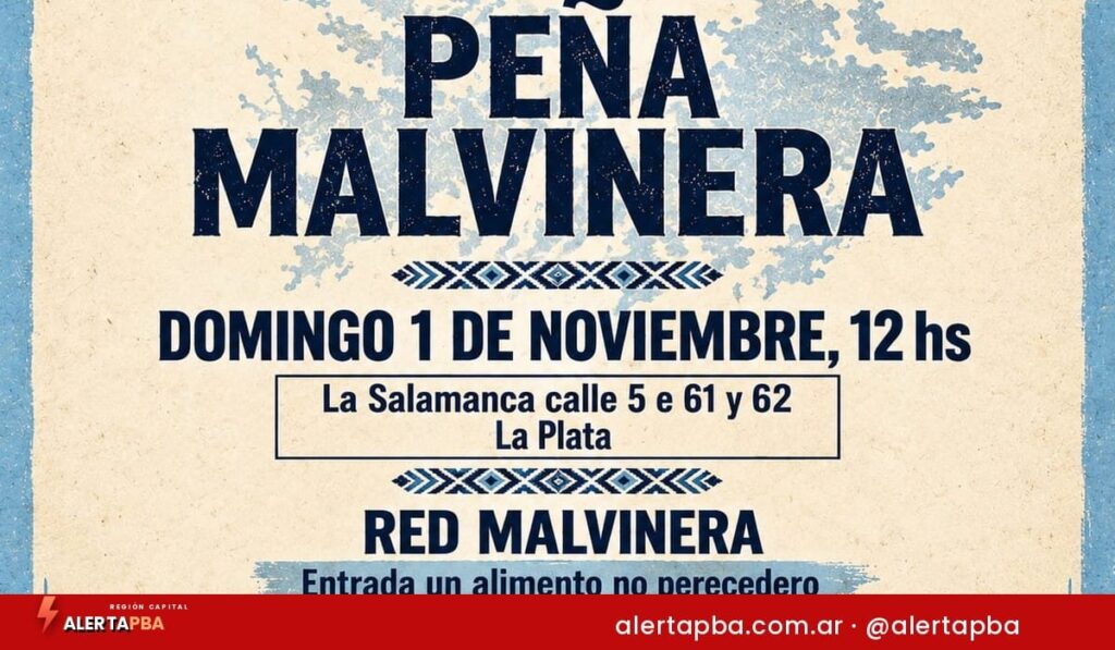 La Red por Malvinas lanza su capítulo regional con una peña en La Plata